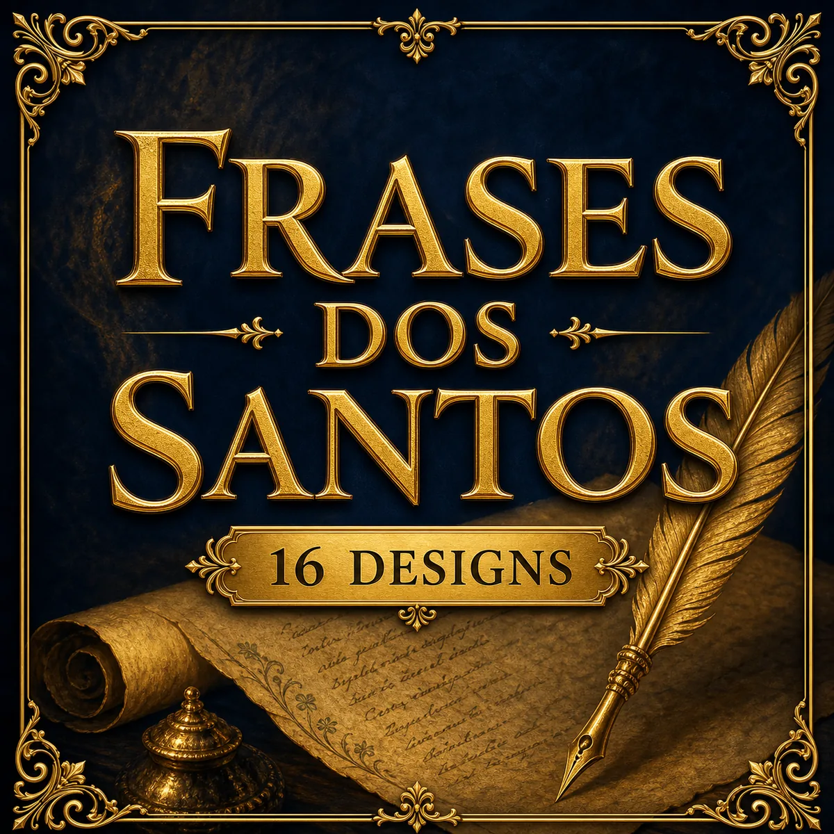 Categoria Frases dos Santos — 16 designs de marcadores católicos