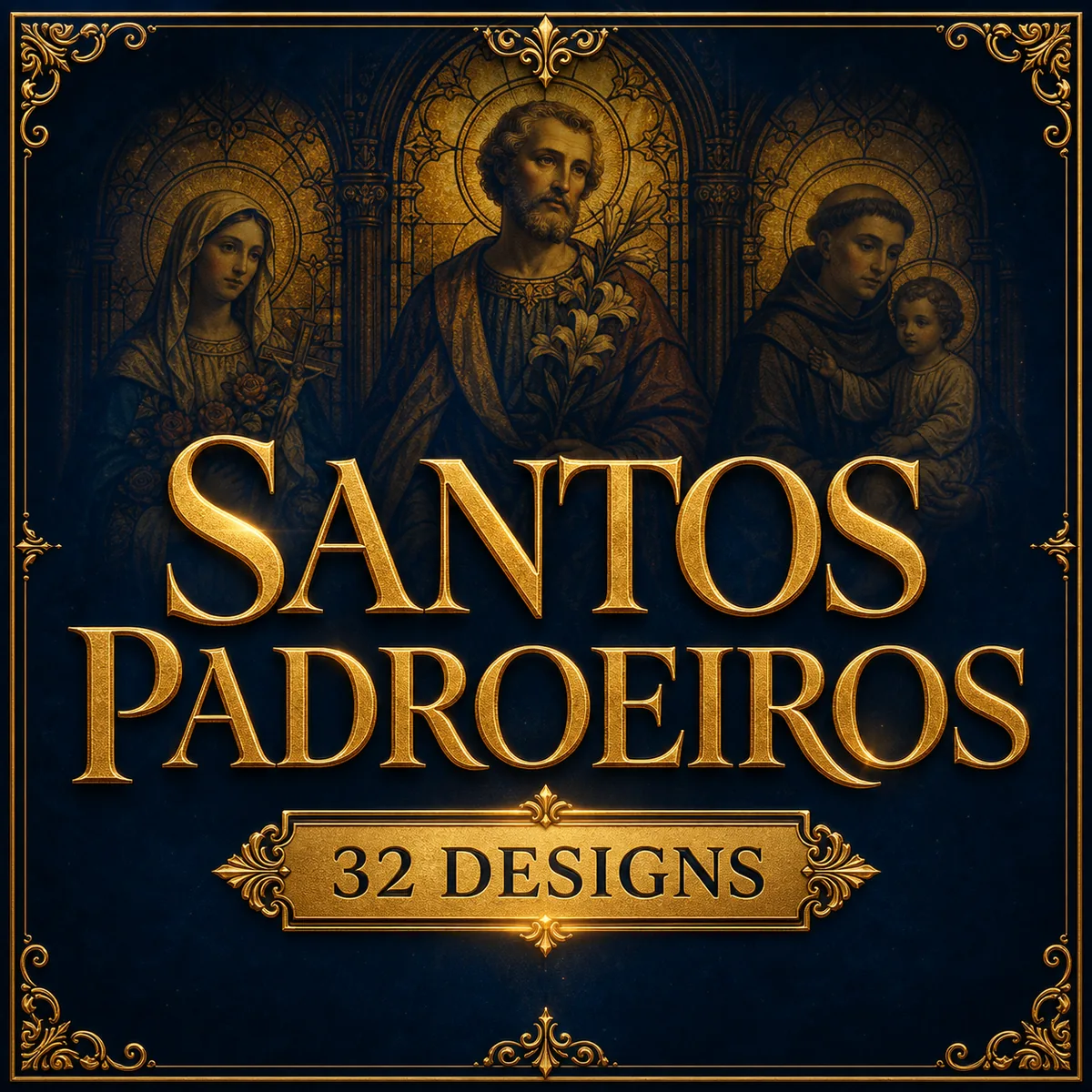 Categoria Santos Padroeiros — 32 designs de marcadores católicos